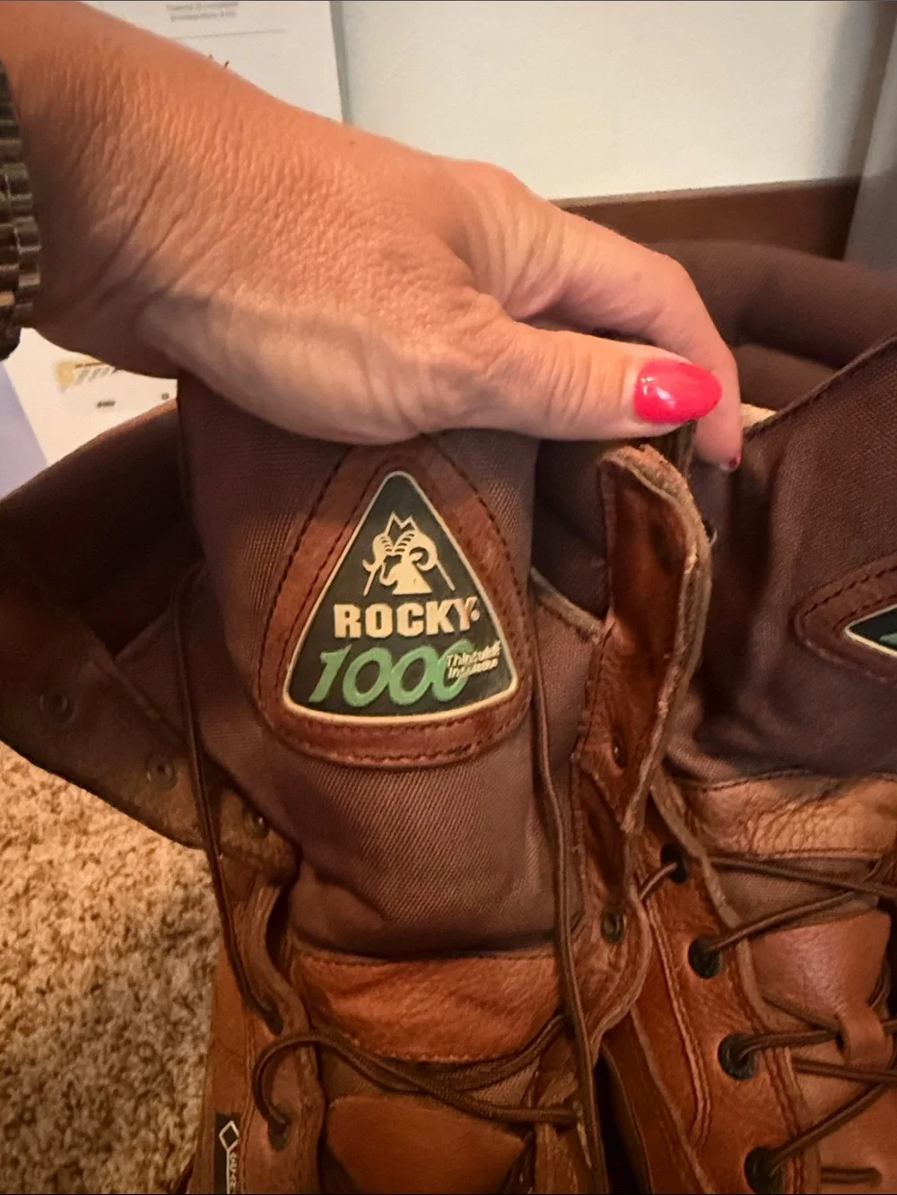 Rocky Brown Gore-Tex Leather Work Boots